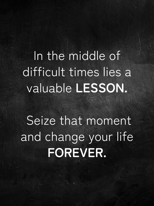 Valuable Lessons - Frameless Inspirational Wall Art