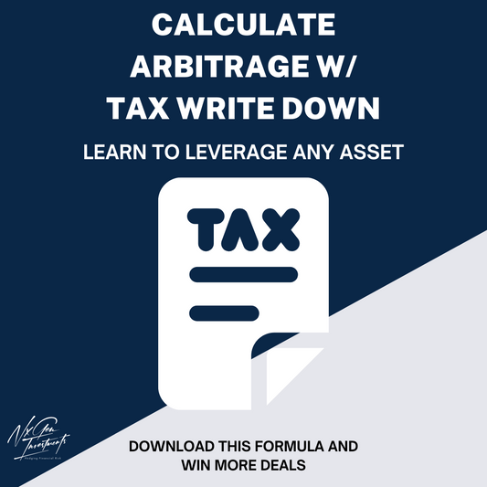 Use this formula to gauge how much of arbitrage is created and how much can be written off per year.