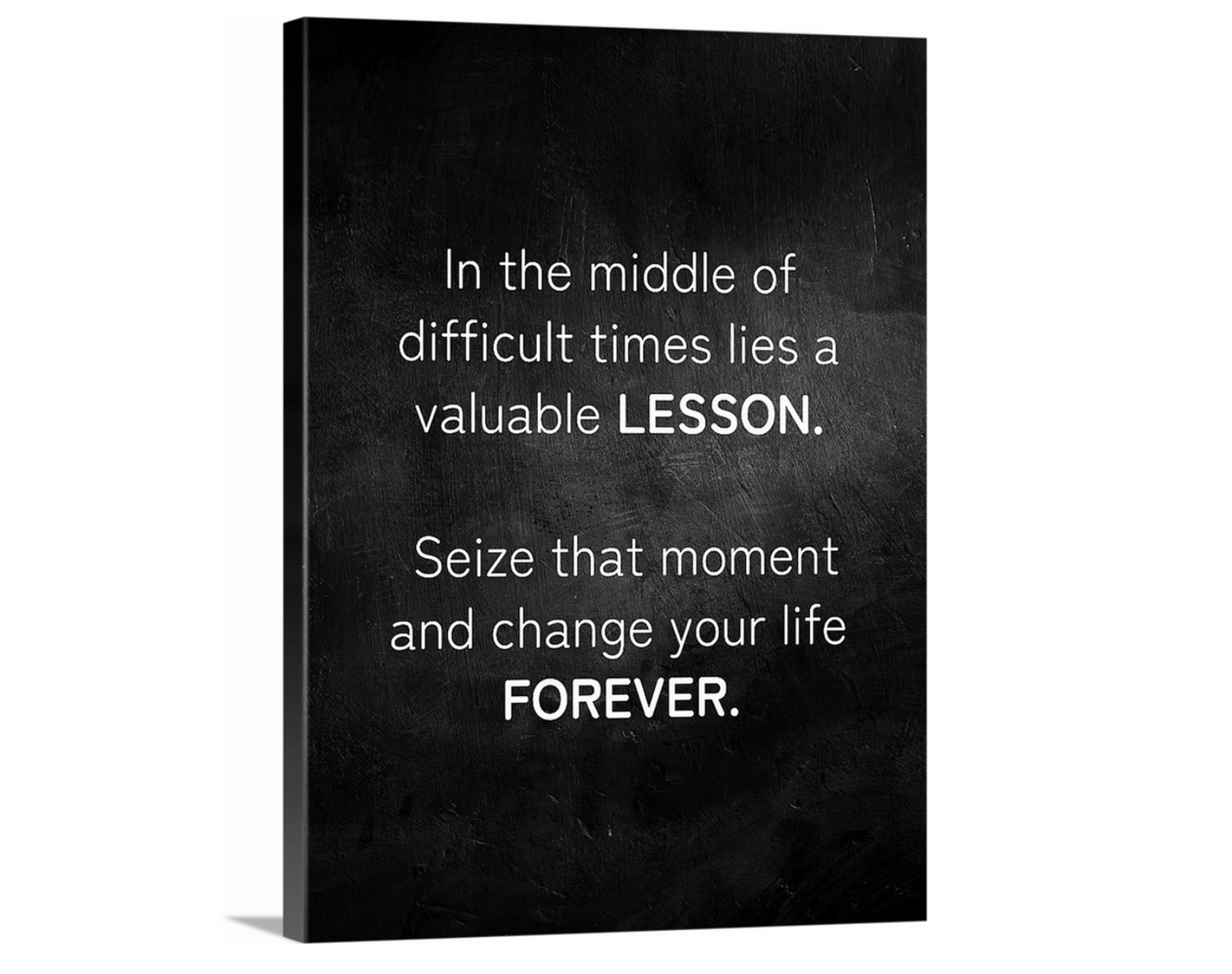 Valuable Lessons - Frameless Inspirational Wall Art